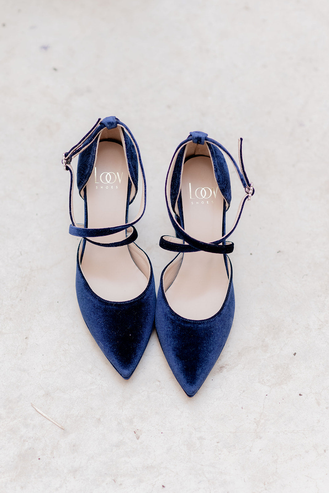 Adela Velvet Navy-Salón-Adela-Loovshoes